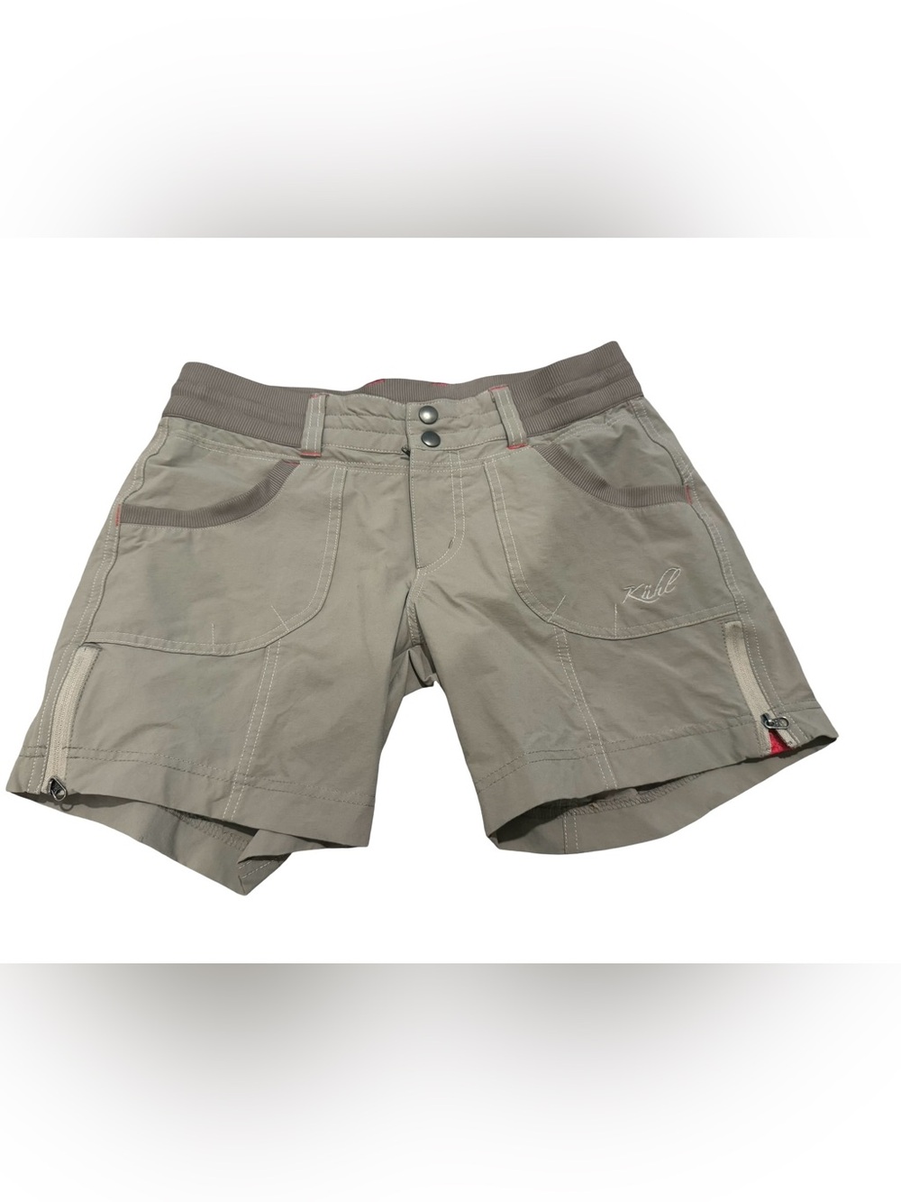 Kuhl Taupe Outdoor Stretch Bermudas Shorts